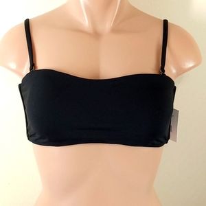 NEW Andie Bikini Swim Vacation The Rio Top Black ZP Swimwear Large